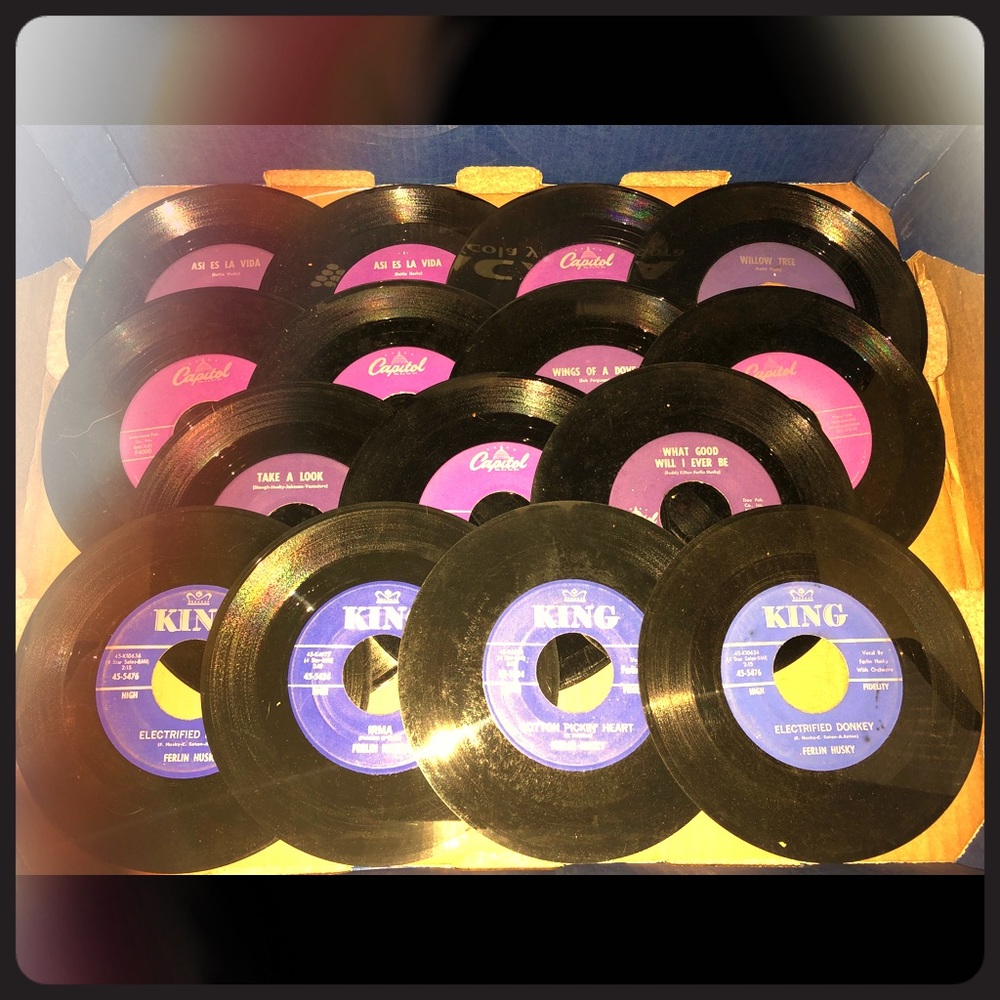 15 Ferlin Husky vinyl 7” records